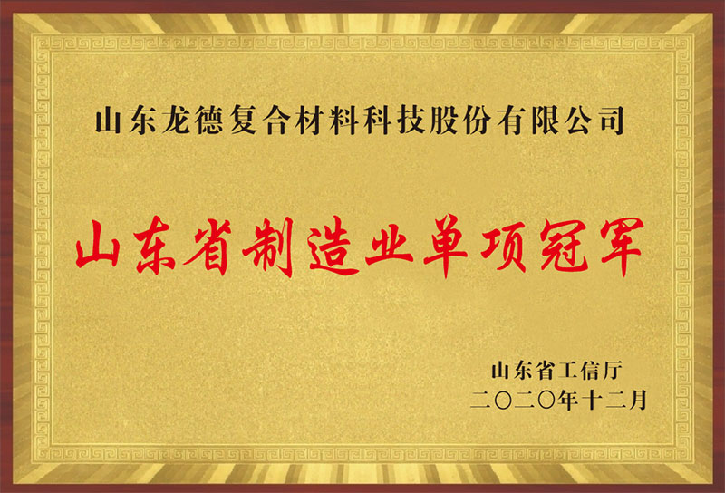 山东省制造业单项冠军（山东龙德复合材料科技股份有限公司）
